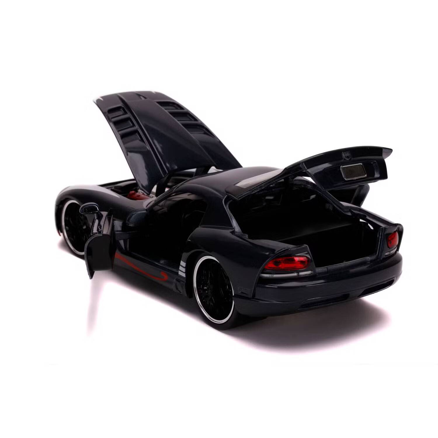 Jada Toys 253225015 - Marvel Spiderman Venom 2008 Dodge Viper SRT10, 1:24 - Modellauto – Bild 2