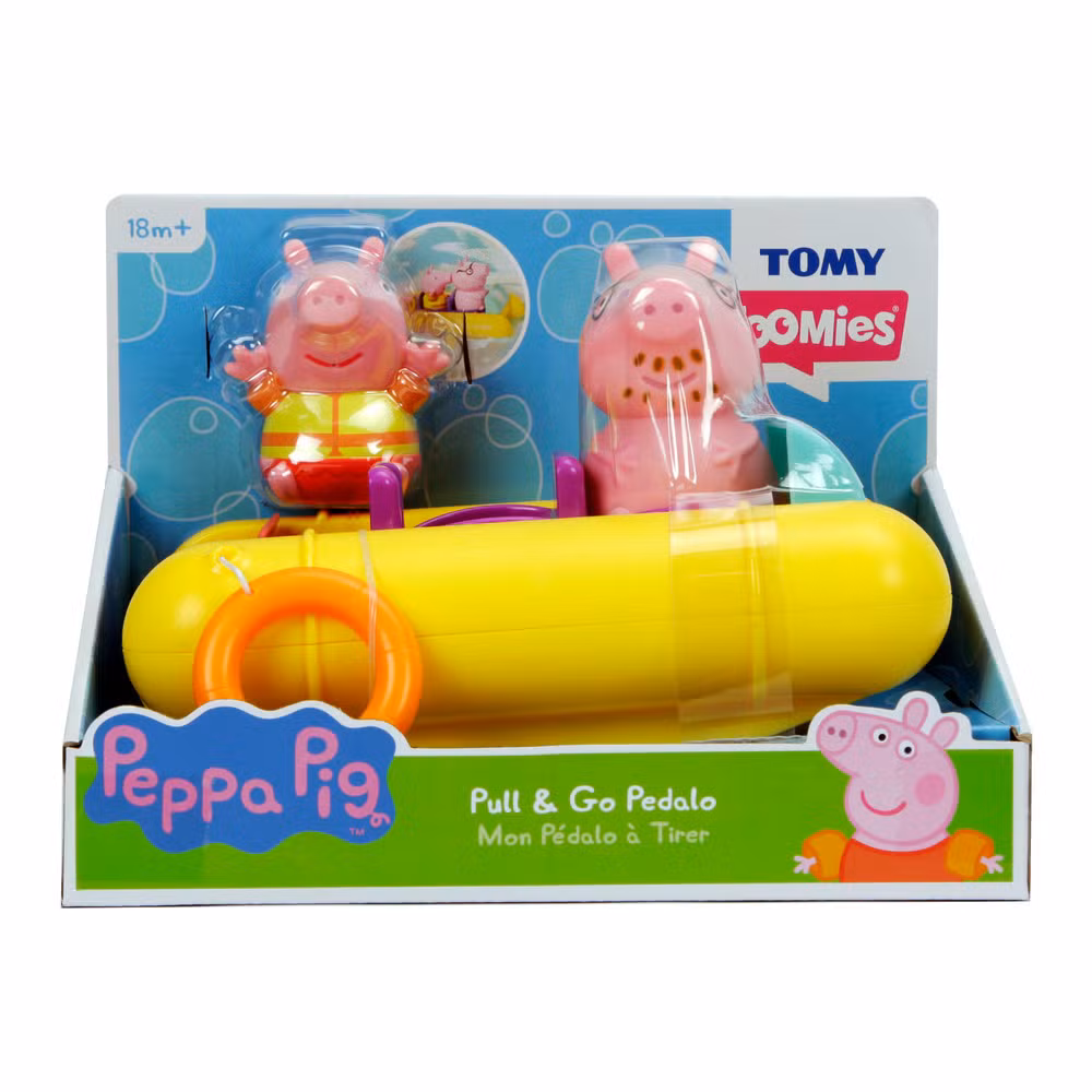 Tomy E73107 - Peppa Wutz Pedalo mit Papa Wutz - Badespielzeug