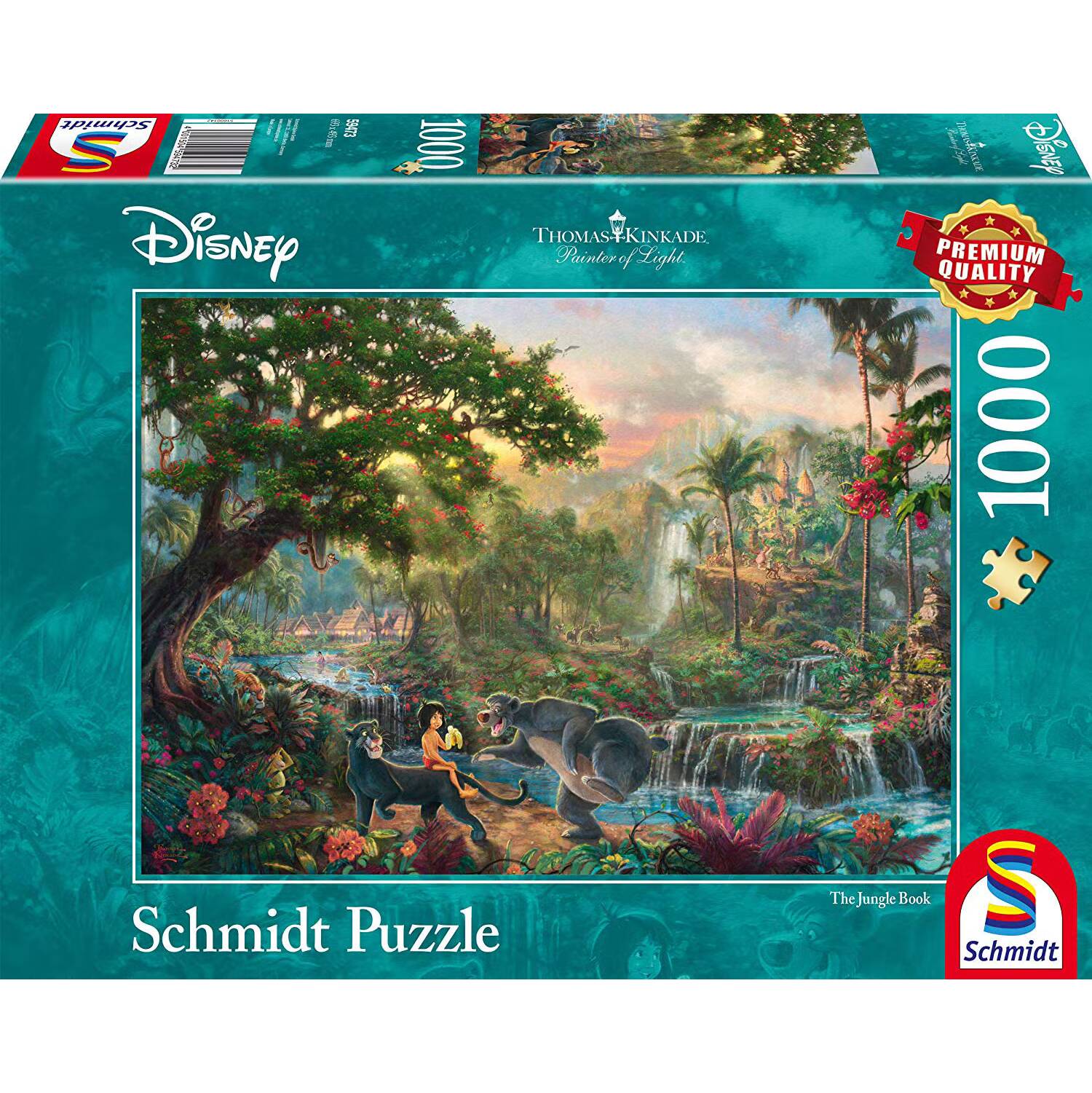 Disney, Dschungelbuch - 1000 Teile Puzzle (Thomas Kinkade) – Bild 2