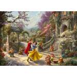 Disney, Schneewittchen - Tanz mit dem Prinzen - 1000 Teile Puzzle (Thomas Kinkade) – Bild 2